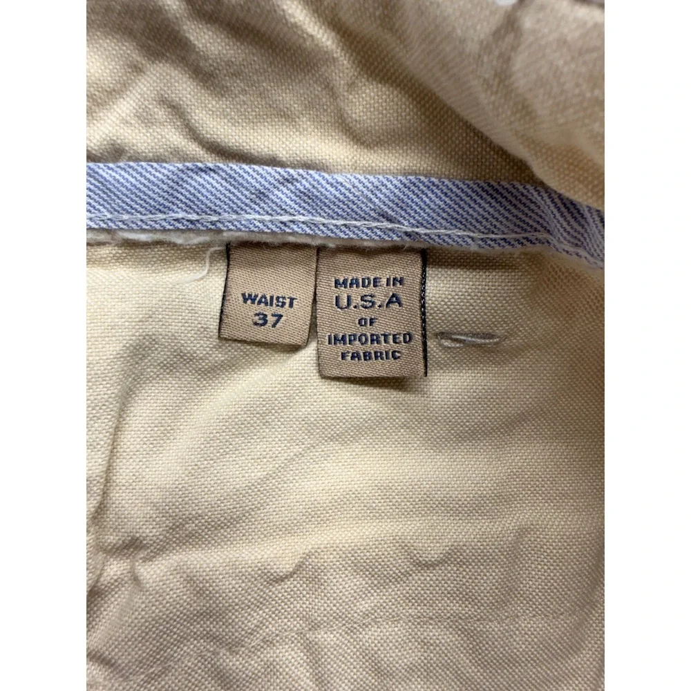 Bills Khakis Parker Short Classic Fit Mens 37 Light Khaki Cotton Made in USA